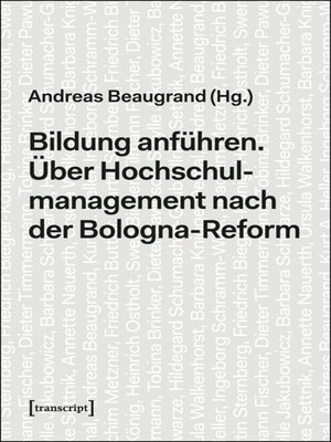 cover image of Bildung anführen